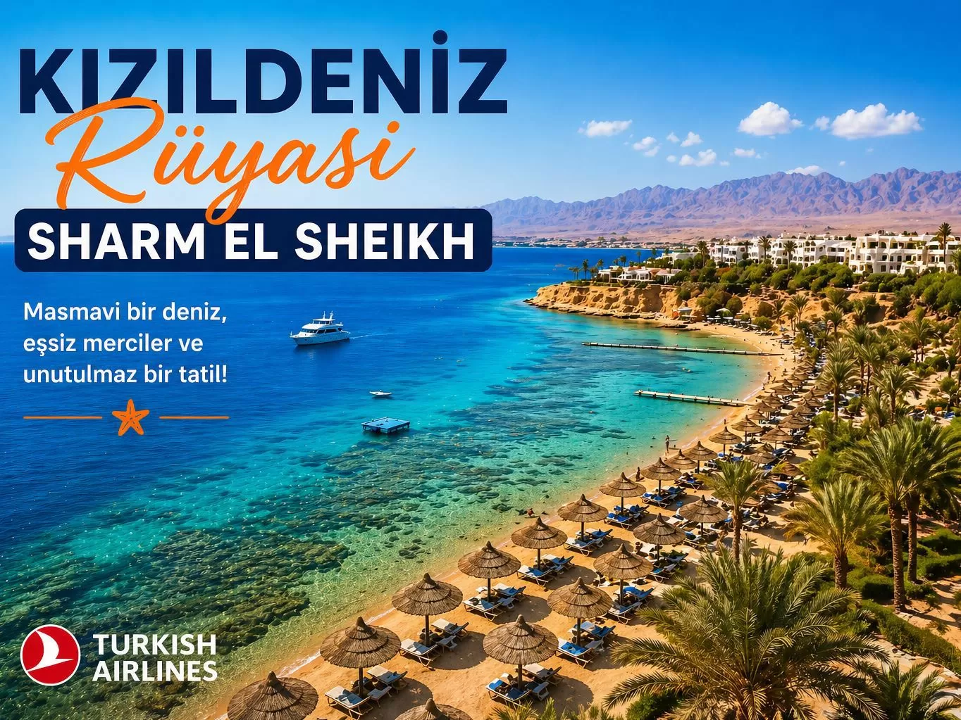 İstanbul Yeni Havalimanı Kalkışlı 4 Gece 5 Gün Kızıldeniz Rüyası Prestij Sharm El Sheikh (465)