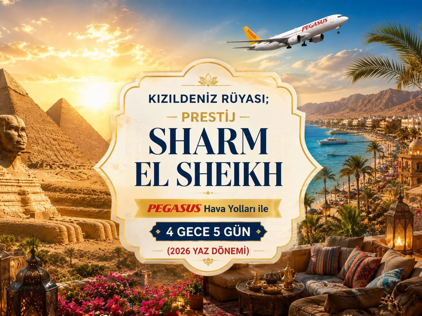 İstanbul Sabiha Gökçen Havali,manı Kalkışlı Pegasus Hava Yolları İle 4 Gece 5 Gün Kızıldeniz Rüyası ; Prestij Sharm El Sheikh Turu (2026 Yaz Dönemi) (517)